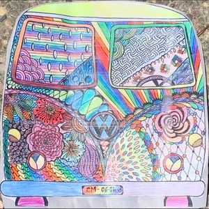 VW bus art